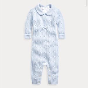 Cashmere Knit-Collar Coverall